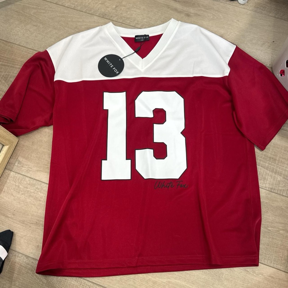 White fox jersey